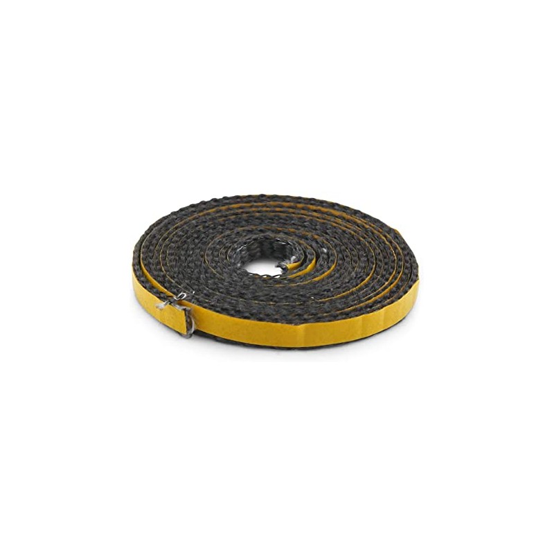 Adhesive flat seal for all fireplaces of length 10x2mm and width 2.50M